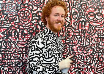 The doodle art genius known as Mr. Doodle, Sam Cox (Photo：Arts&LifeNews)