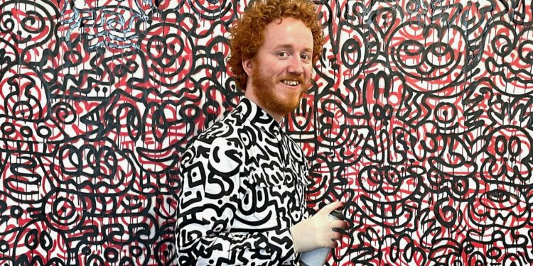 The doodle art genius known as Mr. Doodle, Sam Cox (Photo：Arts&LifeNews)