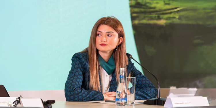 Aytaj Jarchalova, a Prominent Advocate for Climate Action and Environmental Protection (Photography: trend.az)