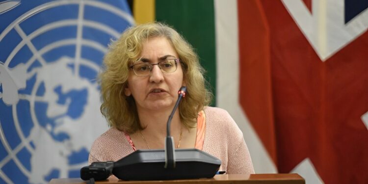 Elizabeth Sidiropoulos, Chief Executive of the South African Institute of International Affairs (SAIIA) (Photo：Twitter(@DIRCO_ZA)）