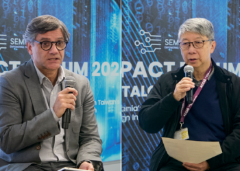 Professor Konrad Yang, Director of Arculus Lab, and Professor Rui Carlos Oliveira, Deputy Director of INESC TEC, believe that Taiwan and European nations are not only technical collaborators but also key partners in driving global innovation. (Image: Semi Impact Forum 2024)