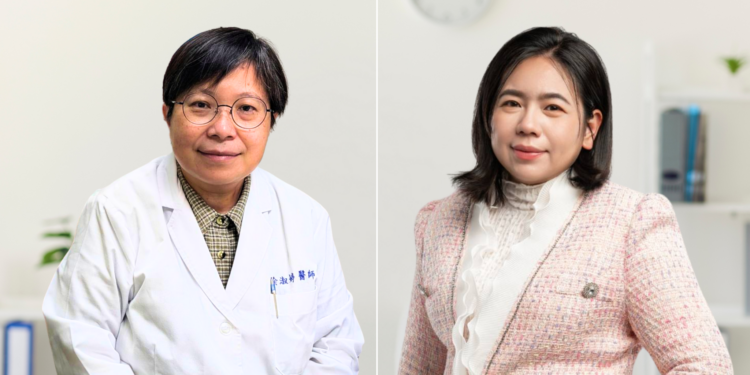 Psychiatrist Su-Ting Hsu and Kate Huang, Founder of Young Power Art. (Photography: Kate Huang)