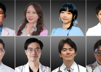 From top to bottom, left to right: DR.HAO Academy Founder Dr. Roger Chang, Executive Director of CMUH Hsinchu Branch Yi-chen Chang, medical imaging storyteller Karren Kao, and Charlene Chen, director of L'EXCELLENCE Clinic; Taiwan Dental Marketing Academy Founder Dr. Chien-yu Lin, Director of YUE TING Dental Clinic Dr. Michael Tsao, Director of A Good Day Clinic Dr. Yu-yen Huang, and CEO of 《The Icons》 Harry Hsu.