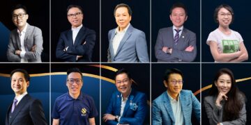 From top to bottom, left to right: Saxon Chen, Co-founder and CEO of H2U Corporation (Photo: Tatler Asia); Cheng-Hung Chen, Chairman of Heng Leong Hang Co., Ltd. (Photo: Manager Today); Fu-Sheng Liao, Chairman of J&V Energy Technology (Photo: J&V Energy); James Hsiao, Senior General Manager of Medtronic Taiwan and Hong Kong (Photo: AmCham Taiwan); King Hsin-I, Founder of buydirectlyfromfarmers (Photo: 104); Ali Ying-Che Hsieh, President of the Cambridge University Taiwan Alumni Association (Photo: Manager Today); Paul Lin, CEO of Poseidon Global Industries (Photo: Poseidon Global); Terence Ong, Managing Director of Pernod Ricard Taiwan (Photo: WSD); Ho-Cheng Yao, General Manager of Long Life Trading (Photo: Japan Whisky); and Vicki Wu, Executive Director of the British Chamber of Commerce in Taipei (Photo: Vicki Wu).