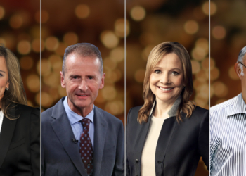 From left to right: Angela Ahrendts, Former Senior Vice President of Retail and Online Stores at Apple (Image: Britannica Money); Herbert Diess, Former CEO of Volkswagen Group (Image: Fortune); Mary Barra, CEO of General Motors (Image: Insidertrades); Ingvar Kamprad, Founder of IKEA (Image: IKEA)