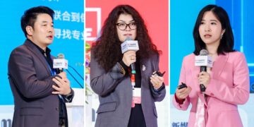 Toby, Founder of MEEM (left); Muyessara Tursun, China General Manager of ITE Group (center); Gigi Ho, Co-Founder of BESAFE SMART LOGISTICS (right). (Image: MEEM)
